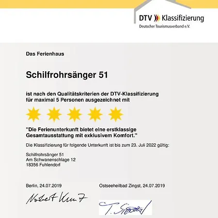 Holiday home Schilfrohrsaenger 51