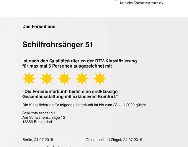 بيت للعطل Schilfrohrsaenger 51